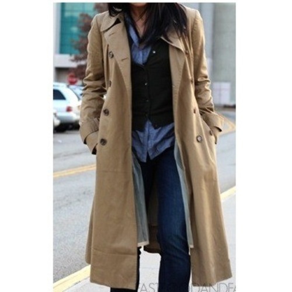 J. Crew Collection Y2K Encore Burnished Khaki Removable Tutu Trench Coat Size 10